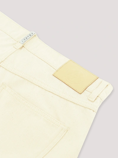 Shop Amendi Åke Classic Jeans In Off White