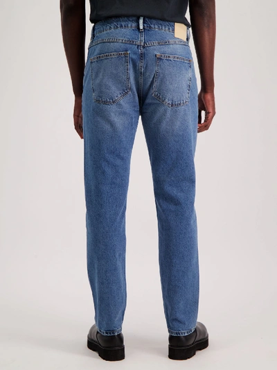 Shop Amendi Åke Classic Jeans In Mid Blue