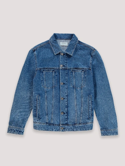 Amendi Bill Denim Jacket In Mid Blue