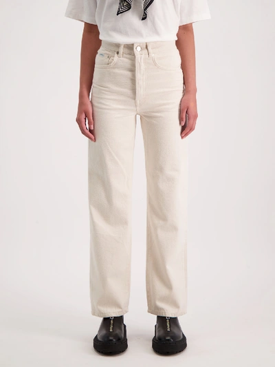 Shop Amendi Vivi High Rise Jeans In Off White