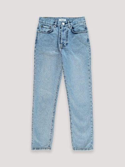 Shop Amendi Molle Classic Jeans In Light Blue