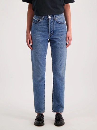 Shop Amendi Molle Classic Jeans In Mid Blue