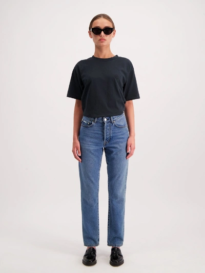 Shop Amendi Molle Classic Jeans In Mid Blue