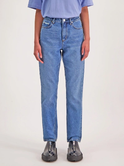 Shop Amendi Rosie Mom Jeans In Mid Blue