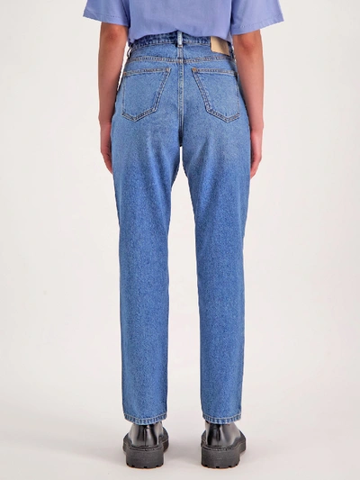 Shop Amendi Rosie Mom Jeans In Mid Blue