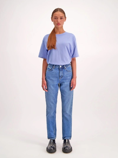 Shop Amendi Rosie Mom Jeans In Mid Blue