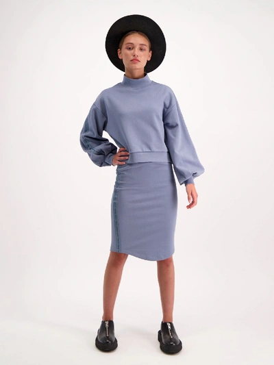 Shop Amendi Ava Skirt In Slate Blue