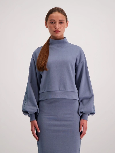 Shop Amendi Eva Sweatshirt In Slate Blue