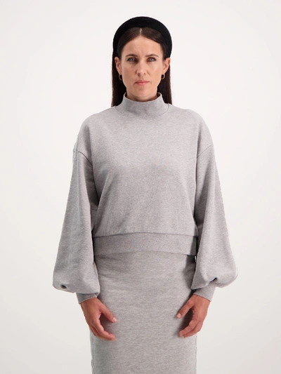 Shop Amendi Eva Sweatshirt In Grey Melange