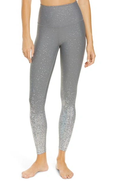 Shop Beyond Yoga Ombre High Waist 7/8 Leggings In Stone Gray Silver Dizzy Speckl