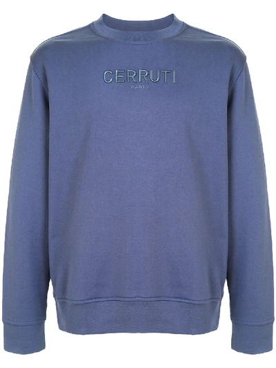Shop Cerruti 1881 Logo Sweatshirt In Blue