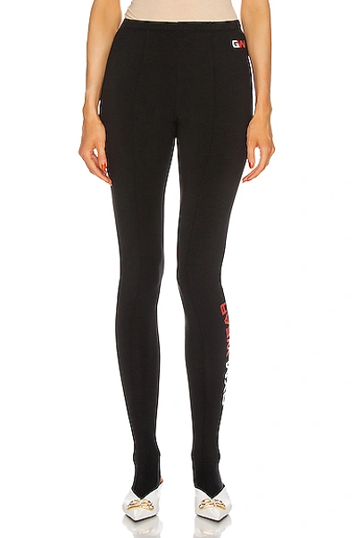 Shop Balenciaga Dynasty Gymwear Legging In Black