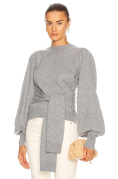 Shop Ulla Johnson Rubi Pullover Sweater In Light Heather Grey
