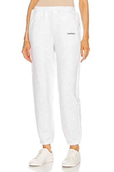 Shop Atoir Track Pant In Light Grey Marble