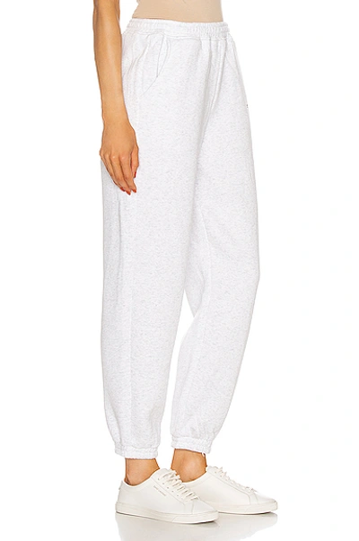 Shop Atoir Track Pant In Light Grey Marble