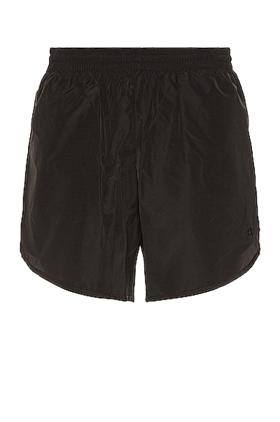 Shop Balenciaga Running Shorts In Black