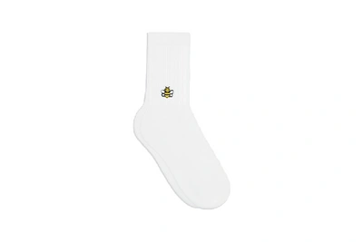 Pre-owned Kaws  X Dior Bee Socks White