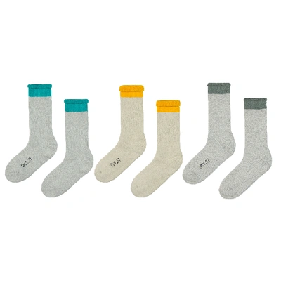 Pre-owned Yeezy Bouclette Socks (3 Pack) Color Four
