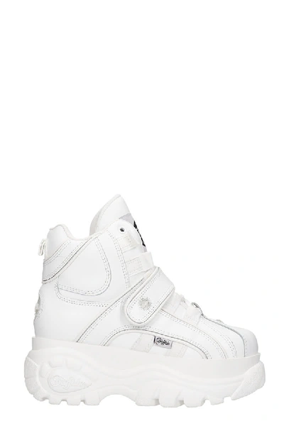 Shop Buffalo Sneakers In White Leather