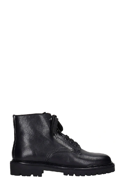 Shop Isabel Marant Camp Ankle Boots In Black Leather