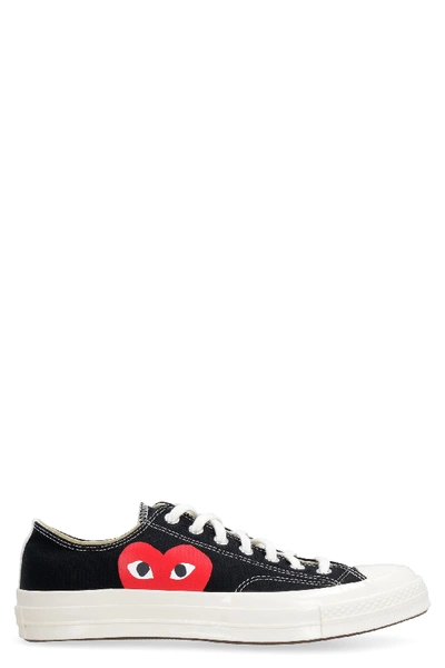 Shop Comme Des Garçons Play Chuck 70 Low-top Sneakers In Black