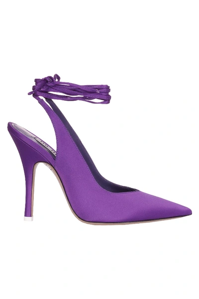 Shop Attico High-heeled Shoe In Viola