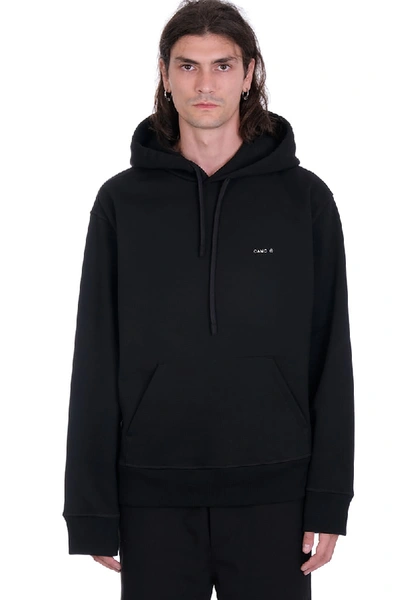 Shop Oamc Mark Sweatshirt In Black Cotton