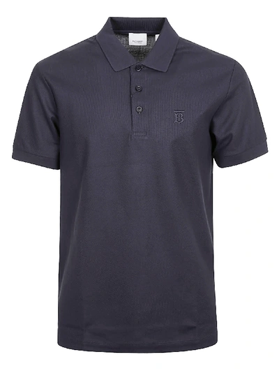 Shop Burberry Classic Polo Shirt In Navy