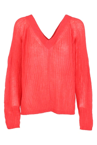Shop Helmut Lang Sweater In M Rosso