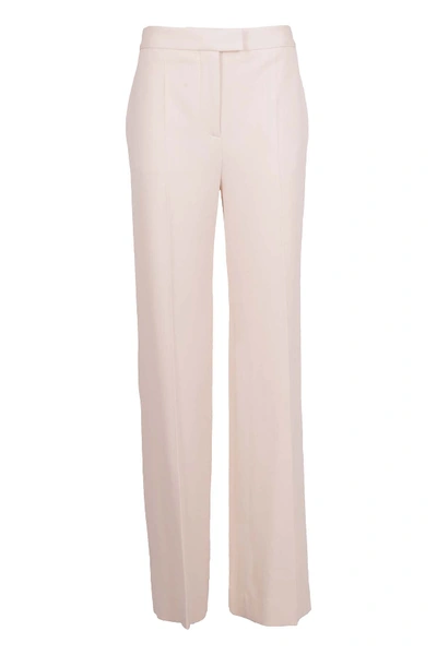 Shop Victoria Victoria Beckham Pants In Cream Crema