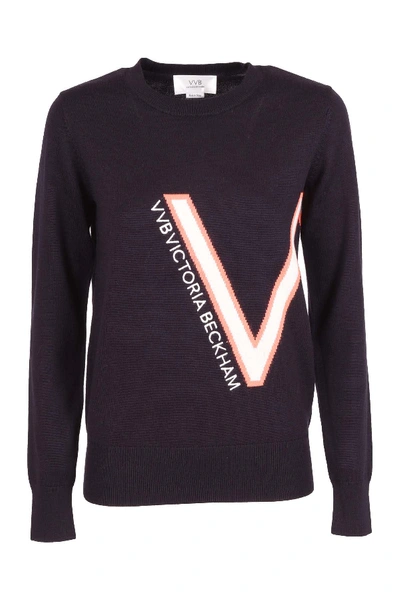 Shop Victoria Victoria Beckham Sweater In Midnightblue Blu