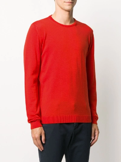 Shop Roberto Collina Crewneck Knit Jumper In Orange