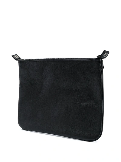 Shop Discord Yohji Yamamoto Signature Satchel Logo Bag In Black