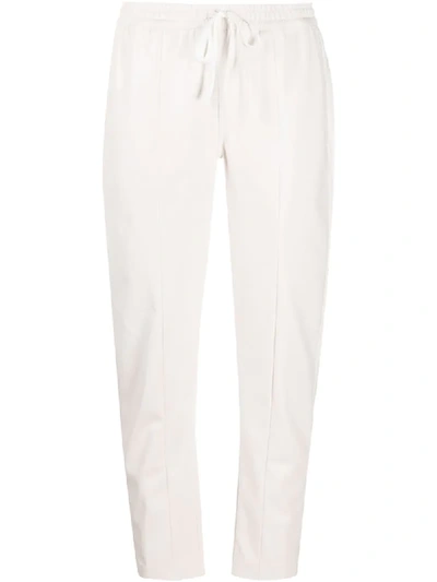 Shop Semicouture Queen Drawstring Trousers In White