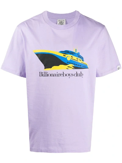 Shop Pleasures Return Basic T-shirt In Purple