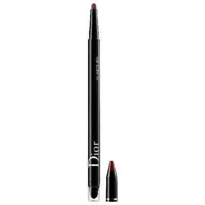 Shop Dior Show Stylo Waterproof Eyeliner 861 Matte Red 0.007oz / 0.2g