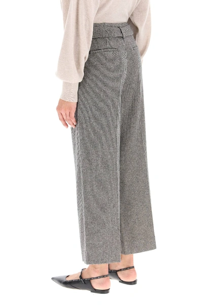 Shop 's Max Mara Exploit Trousers With Sash Belt In Black,white
