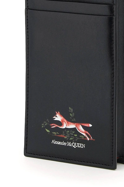 Shop Alexander Mcqueen Phone Case With Print And Chain In Black,red
