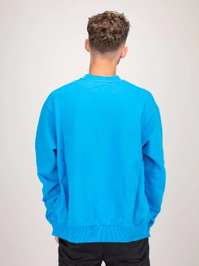 Shop Honey Fucking Dijon Love Sensation Sweatshirt Turqoise In Blue