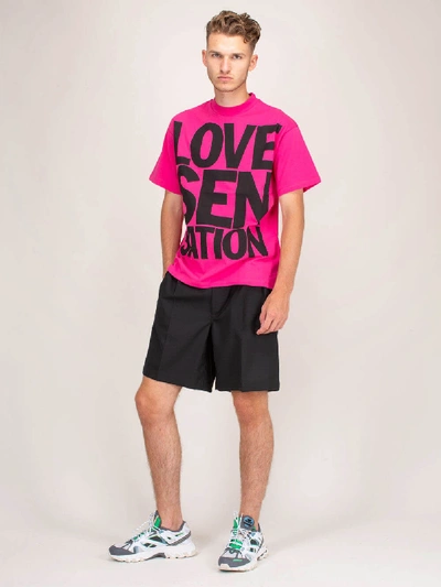 Shop Honey Fucking Dijon Show Me Love T-shirt Pink In Pink & Purple