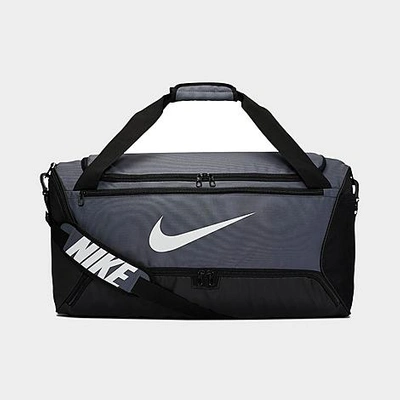 Shop Nike Brasilia Medium Training Duffel Bag In Grey