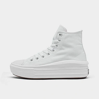 Shop Converse Women's Chuck Taylor All Star Move Platform High Top Casual Shoes In White