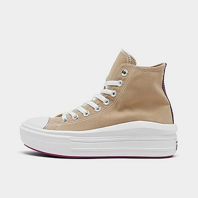 Shop Converse Women's Chuck Taylor All Star Move Platform High Top Casual Shoes In Pink