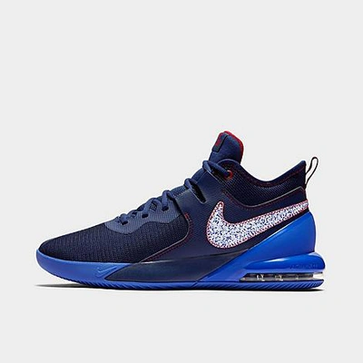 Shop Nike Men's Air Max Impact Basketball Shoes In Blue