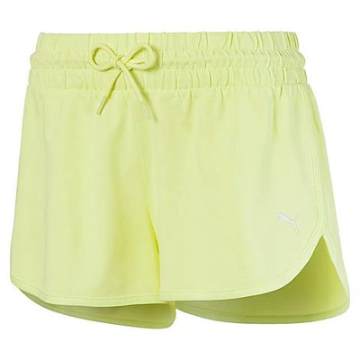 Shop Puma Women's Summer Shorts In Sunny Lime