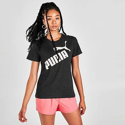 Shop Puma Women's Offset T-shirt In Grey