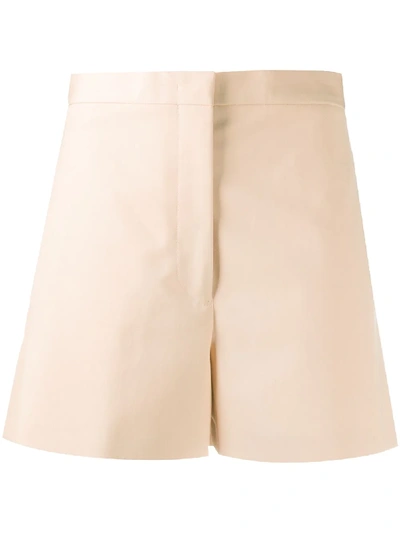 Shop Jil Sander High-waist Cotton Shorts In Pink