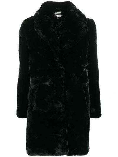 Shop Apparis Sasha Faux-fur Coat In Black
