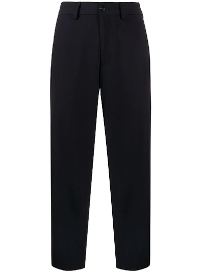 Shop Closed Classic Cropped Trousers In Blue