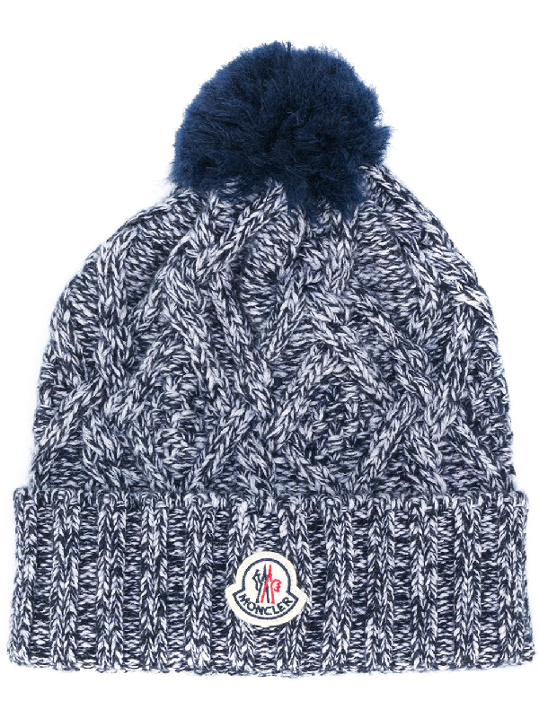 navy blue moncler hat